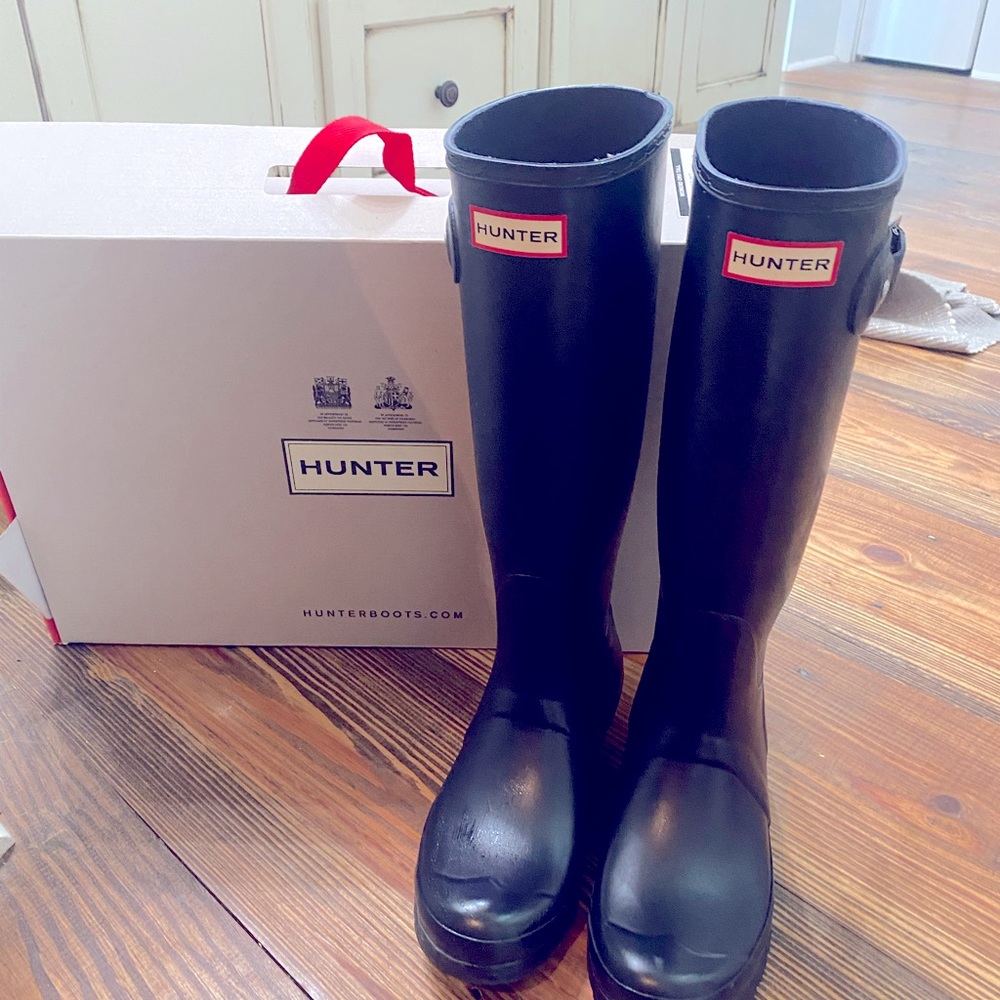 Hunter Rain Boots Navy